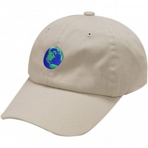 Baseball Caps Earth Cotton Baseball Dad Cap - Putty - CF17YQRAUAN $10.94