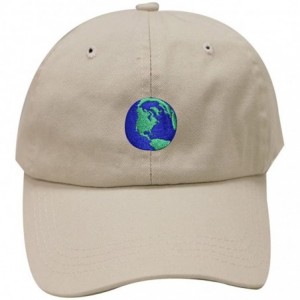 Baseball Caps Earth Cotton Baseball Dad Cap - Putty - CF17YQRAUAN $10.94