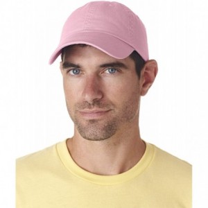 Baseball Caps Men's Classic Cut Washed Chino Unconstructed Twill Cap - Pink - CV11476BP0J $11.28