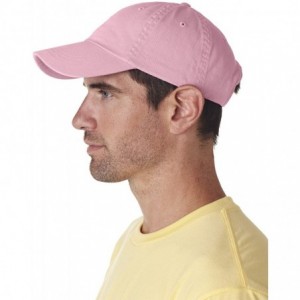 Baseball Caps Men's Classic Cut Washed Chino Unconstructed Twill Cap - Pink - CV11476BP0J $11.28