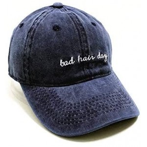 Baseball Caps Custom Denim Hat Embroidered Men Women Personalized Text Name Baseball Cap - Retro Navy - C718GAZSG7M $17.58