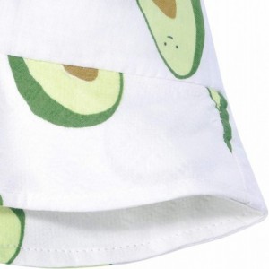 Bucket Hats Unisex Cute Print Bucket Hat Summer Fisherman Cap - Avocado White - CY18TR0I8AC $17.16