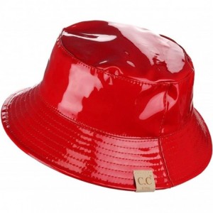 Baseball Caps Kids Children's All season Foldable Waterproof Rain Bucke Hat - Red - CA18QGUASED $14.97