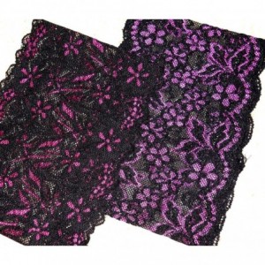 Headbands Women's Lace Under Hijab Headband Black with Hot Pink Details - Black with Hot Pink - CR123EBSW6H $10.74