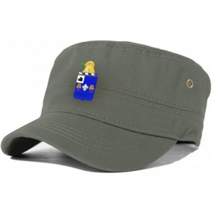 Baseball Caps 39th Infantry Regiment Cadet Army Cap Flat Top Sun Cap Military Style Cap - Moss Green - CK18Z35ZU2C $24.67