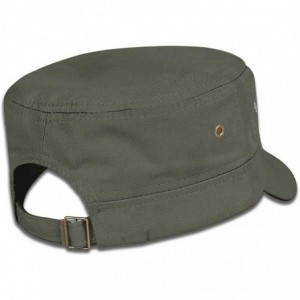 Baseball Caps 39th Infantry Regiment Cadet Army Cap Flat Top Sun Cap Military Style Cap - Moss Green - CK18Z35ZU2C $24.67