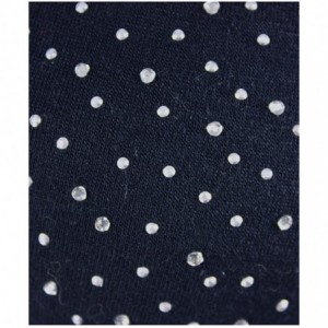 Cold Weather Headbands Sparkling Rhinestone and Dots Wide Elastic Headband - Blue - CC11CMTEWBR $10.50