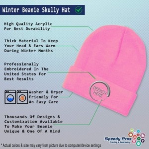 Skullies & Beanies Custom Beanie for Men & Women Philippines Embroidery Acrylic Skull Cap Hat - Soft Pink - CG18ZRASQ3W $14.98