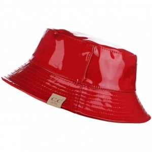 Baseball Caps Kids Children's All season Foldable Waterproof Rain Bucke Hat - Red - CA18QGUASED $14.97