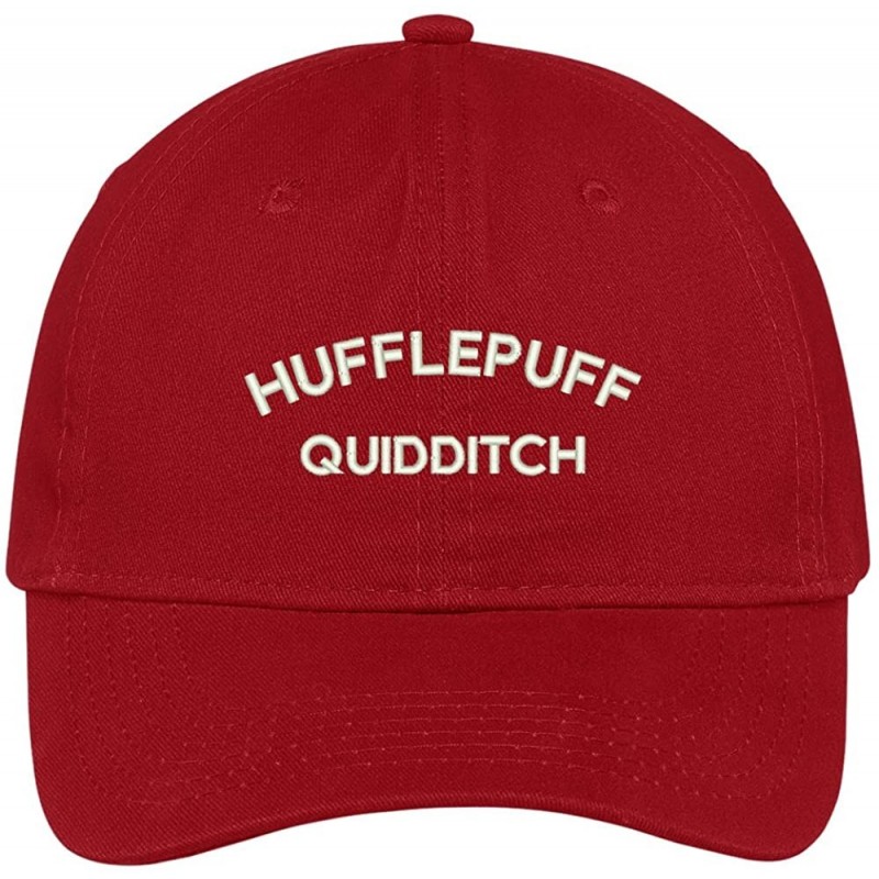 Baseball Caps Hufflepuff Quidditch Embroidered Soft Cotton Adjustable Cap Dad Hat - Red - C212O89FXGI $13.42