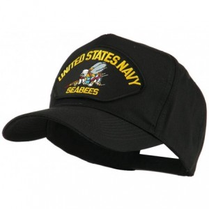 Baseball Caps US Navy Seabees Military Patched Cap - Yellow Seabees - C011HVOCLJD $37.24