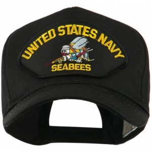 Baseball Caps US Navy Seabees Military Patched Cap - Yellow Seabees - C011HVOCLJD $20.41