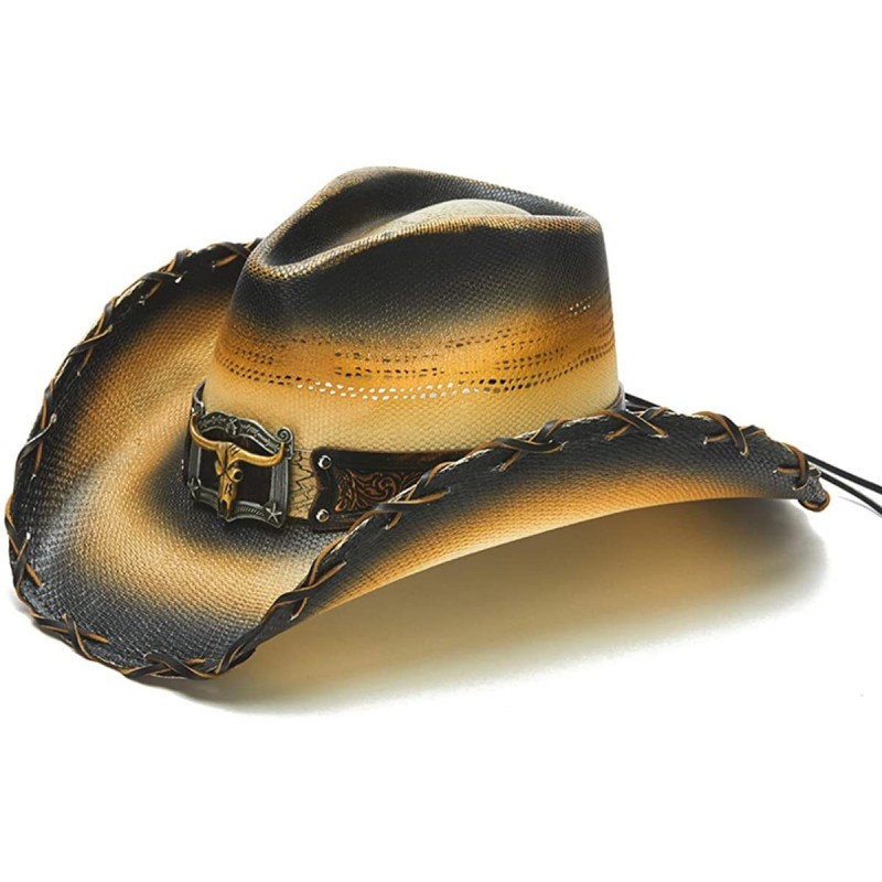 Cowboy Hats Men's Texas Lonehorn Longhorn Western Hat - CW18OQTTGA8 $52.08