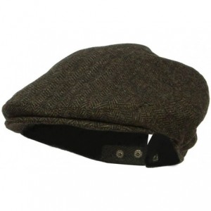 Newsboy Caps Men's Adjustable Wool Blend Ivy Cap - Green - CA12LJZ03M1 $39.22