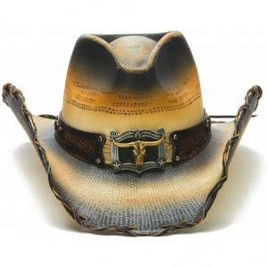 Cowboy Hats Men's Texas Lonehorn Longhorn Western Hat - CW18OQTTGA8 $52.08