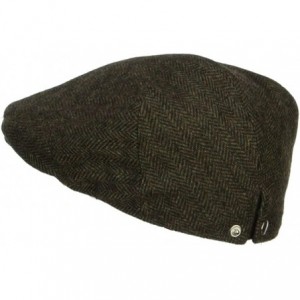 Newsboy Caps Men's Adjustable Wool Blend Ivy Cap - Green - CA12LJZ03M1 $39.22