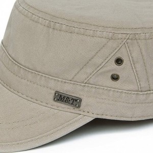 Baseball Caps Men Women Vintage Distressed Washed Cotton Twill Cadet Army Cap Adjustable Military Hat Flat Top Baseball Cap -...