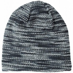Skullies & Beanies Men Winter Skull Cap Beanie Large Knit Hat with Thick Fleece Lined Daily - L - Grey - CR18ZD6KW3S $14.24