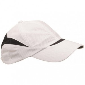 Baseball Caps Low Profile Moisture Absorbing Cap-White Black W40S60C - C7111QRGTDZ $9.66