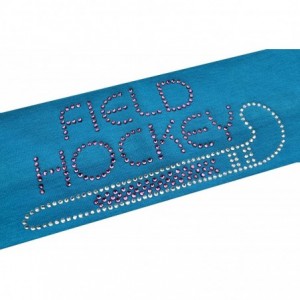 Headbands Field Hockey Rhinestone Stretch Headband for Girls- Teens and Adults - Dark Turquoise - C911QC7QUFV $9.47