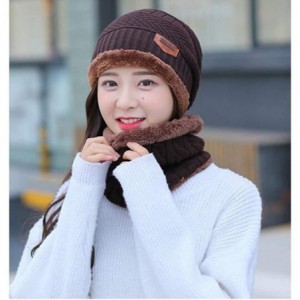 Skullies & Beanies Winter Hat Scarf Gloves Set for Women Girls Knitted Hats Scarf Skullies Beanies Hat Cap +Touchscreen Glove...