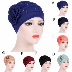Skullies & Beanies Fashion Women Muslim Stretch Turban Hat Chemo Cap Hair Loss Head Scarf Wrap Hijib Cap Gift - C - CA18R80Q8...