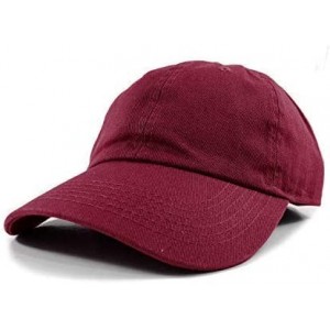 Baseball Caps Polo Style Baseball Cap Ball Dad Hat Adjustable Plain Solid Washed Mens Womens Cotton - Burgundy - CI18W0QIYL2 ...