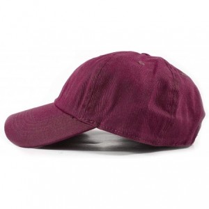 Baseball Caps Polo Style Baseball Cap Ball Dad Hat Adjustable Plain Solid Washed Mens Womens Cotton - Burgundy - CI18W0QIYL2 ...