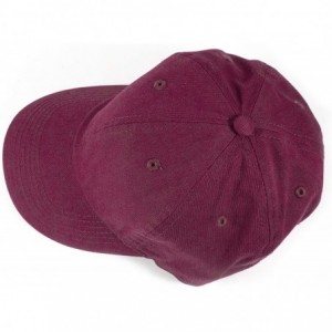 Baseball Caps Polo Style Baseball Cap Ball Dad Hat Adjustable Plain Solid Washed Mens Womens Cotton - Burgundy - CI18W0QIYL2 ...