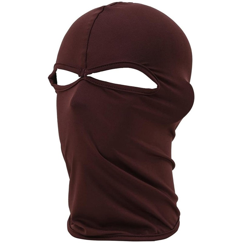 Balaclavas Cycling Sports Face Mask Cool Fashionable Ultra Thin Balaclava - Coffee - CT11O3K07NZ $13.02