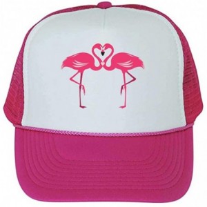 Baseball Caps Custom Ponytail Baseball Cap Personalized Messy Bun Hat Mesh Visor Trucker Hat - Flamingo Lover - CB18HCXXUN9 $...