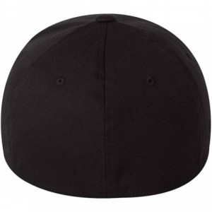 Baseball Caps Structured Twill Cap - 6277 - XL/2XL - Black - CW11D24WJFR $9.92