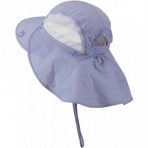 Sun Hats UV 50+ Talson Large Bill Hat with Detachable Flap - Purple - CG11FITPSQL $12.32