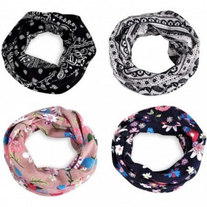 Skullies & Beanies Womens Baggy Soft Slouchy Beanie Hat Stretch Infinity Scarf Head Wrap Cap - 4pcs Multicolor1 - CG18UZXO20M...