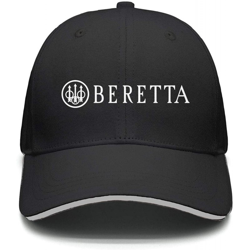 Baseball Caps Dad Beretta-Logo- Strapback Hat Best mesh Cap - Black-41 - CI18RHD5TLE $17.73