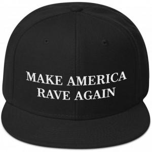 Baseball Caps America Embroidered Festival Electronic Dubstep - Black - C518TZUAA3S $29.10