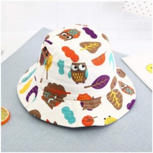 Bucket Hats Women Girls Cotton Leopard Print Reversible Bucket Hat Summer Double Sides Packable Hat for Outdoor Travel - Owl ...