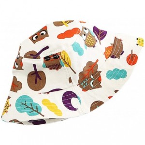 Bucket Hats Women Girls Cotton Leopard Print Reversible Bucket Hat Summer Double Sides Packable Hat for Outdoor Travel - Owl ...