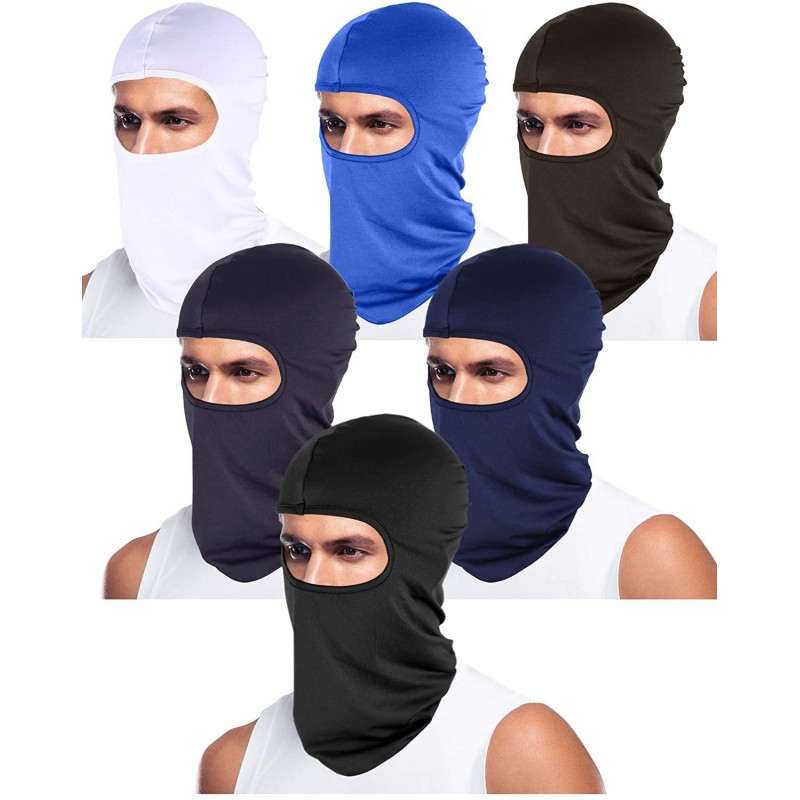 Balaclavas 6 Pieces UV Sun Protection Balaclava Full Face Mask Winter Windproof Ski Mask for Outdoor Motorcycle Cycling - CA1...