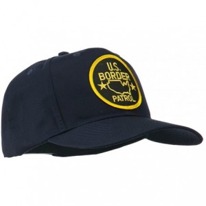 Baseball Caps US Border Patrol Embroidered Patch Cap - Navy - CA11RNPRSEN $13.41