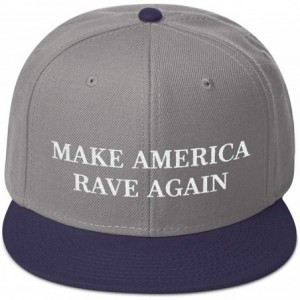 Baseball Caps America Embroidered Festival Electronic Dubstep - Navy Blue / Gray / Gray - CY18TZETYGC $22.90