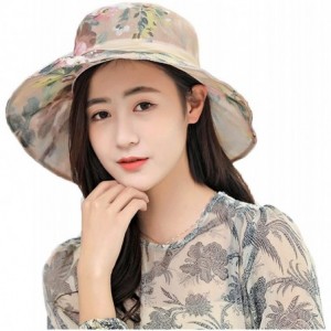 Sun Hats Womens Summer Sunhat with UV Protection Packable Wide Brim Hats - Khaki - CV18EL8226D $9.80