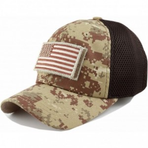 Baseball Caps Cotton & Pigment Low Profile Tactical Operator USA Flag Patch Military Army Cap - Usa- Desert Digi Camo - CB183...