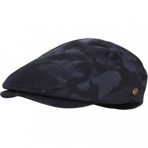 Newsboy Caps Men's Premium Cotton Summer Newsboy Cap SnapBrim Ivy Driving Stylish Hat - Camo Navy-2927 - CC18OOQMDA3 $18.21