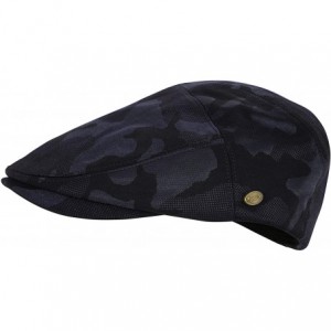 Newsboy Caps Men's Premium Cotton Summer Newsboy Cap SnapBrim Ivy Driving Stylish Hat - Camo Navy-2927 - CC18OOQMDA3 $18.21