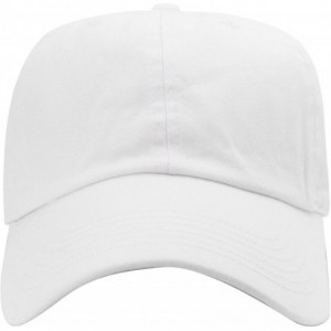Baseball Caps Classic Baseball Cap Dad Hat 100% Cotton Soft Adjustable Size - White - C011AT3RF07 $12.03