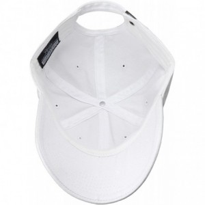 Baseball Caps Classic Baseball Cap Dad Hat 100% Cotton Soft Adjustable Size - White - C011AT3RF07 $12.03