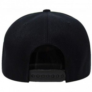 Baseball Caps Flat Visor Snapback Hat Blank Cap Baseball Cap - Black - CH18632L6IQ $12.09