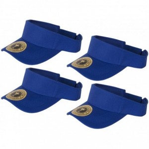 Visors 4 Pack Youth Size Sun Visor - Royal - C31822T235C $16.38