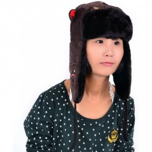 Bomber Hats Earflap Hat Winter Faux Fur Trapper Ski Hats Womens Girls Mens Multi Styles - Corduroy & Faux Fur - Brown - CP11O...